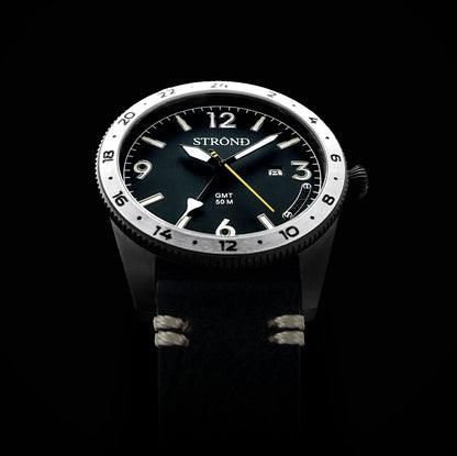 The SSC-101 24h GMT, All Black with Steel Bezel