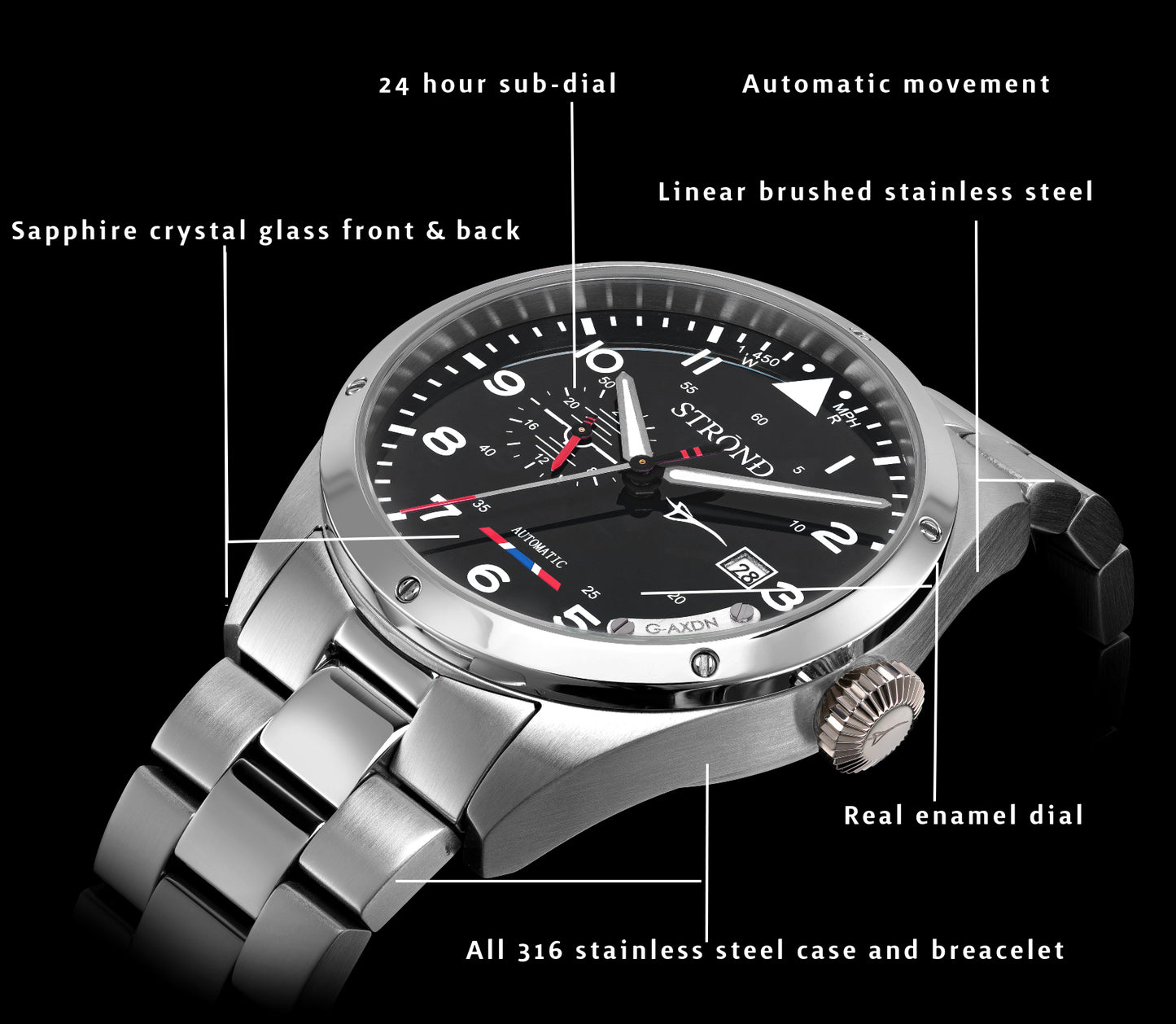 The Concorde 24h automatic black