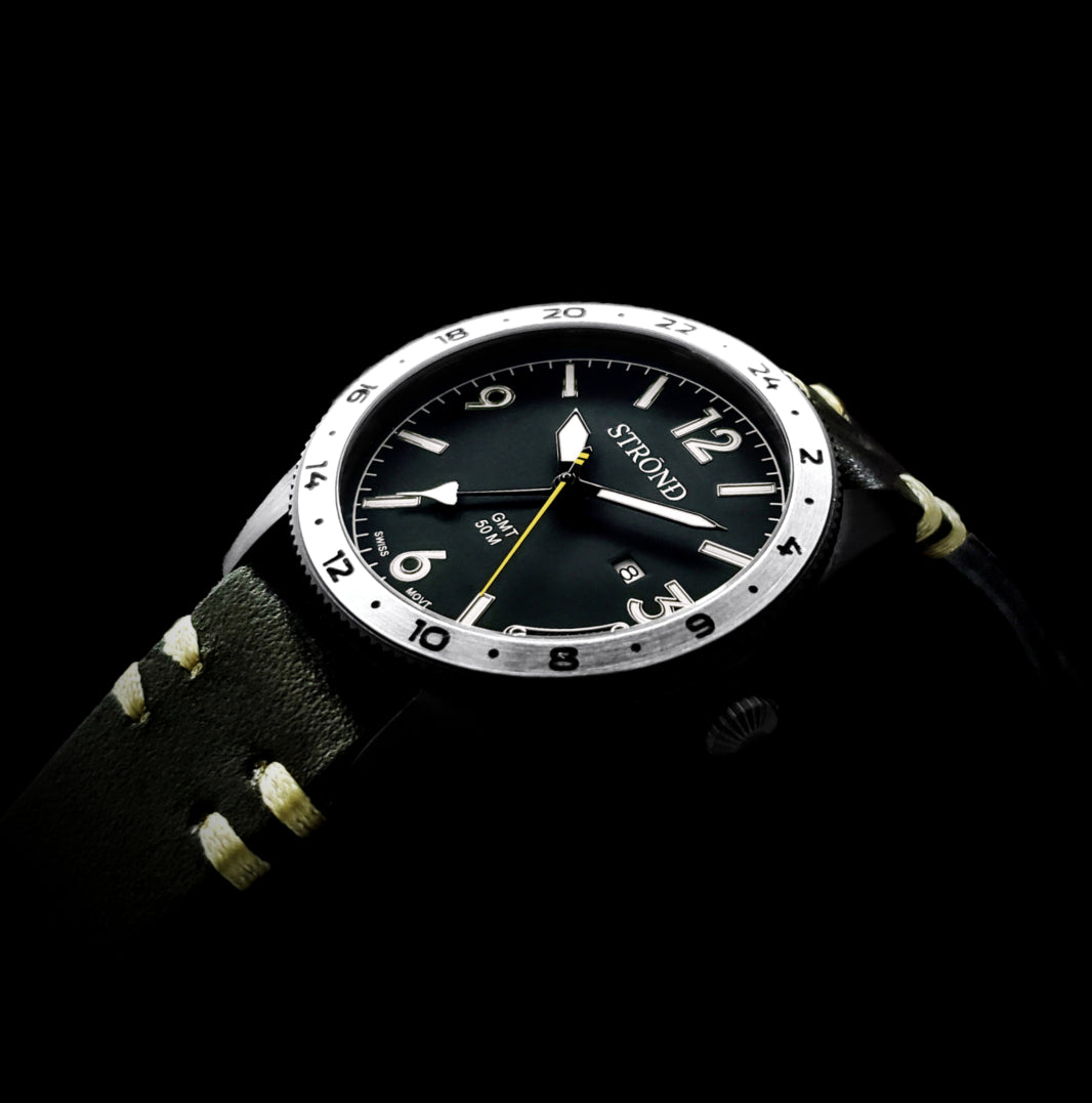 The SSC-101 24h GMT, All Black with Steel Bezel